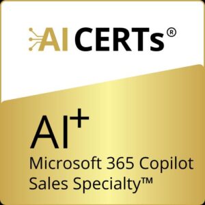 AI+ Microsoft 365 Copilot Sales Specialty™ eLearning